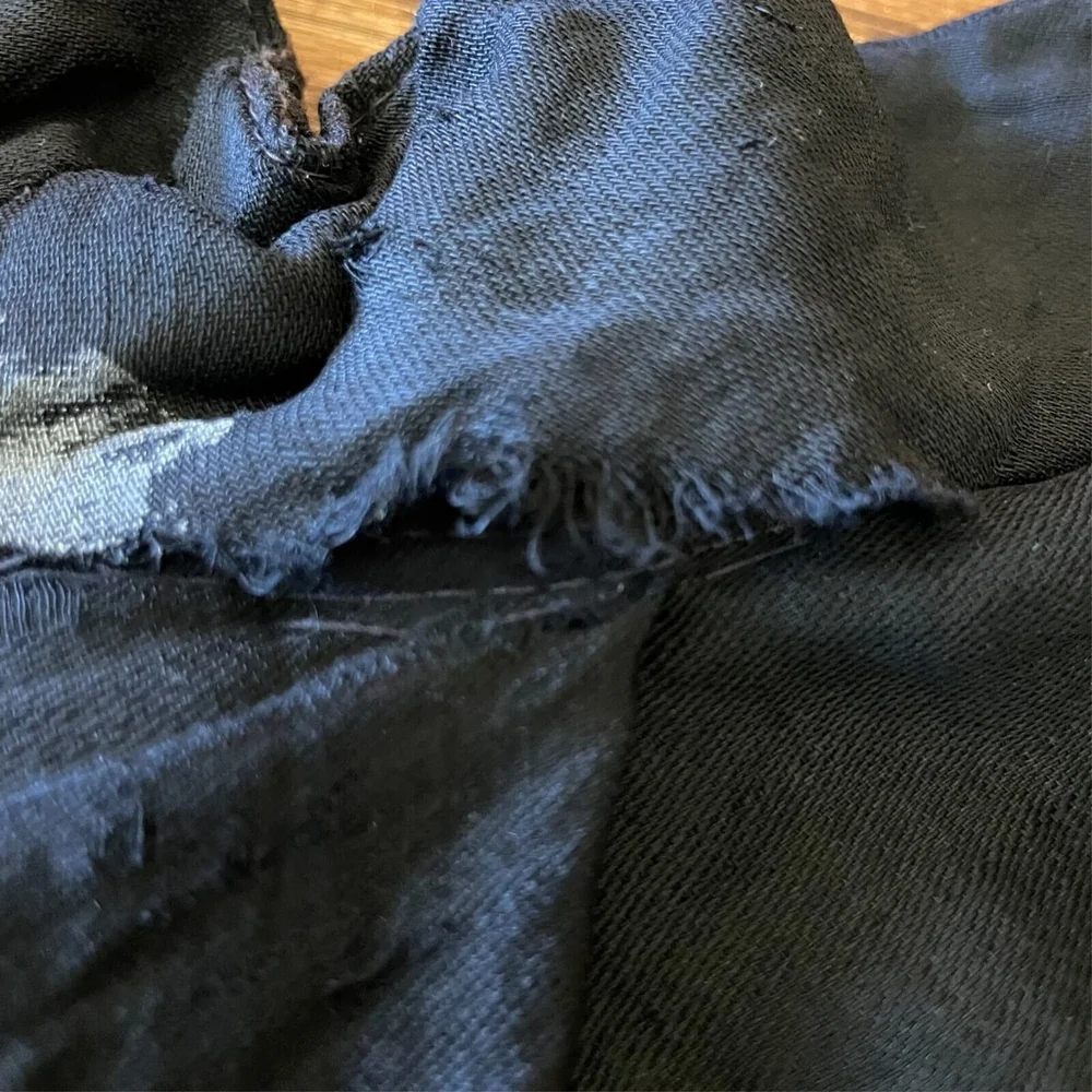 Victorian Edwardian Black Brocade Cape Feather Beaded